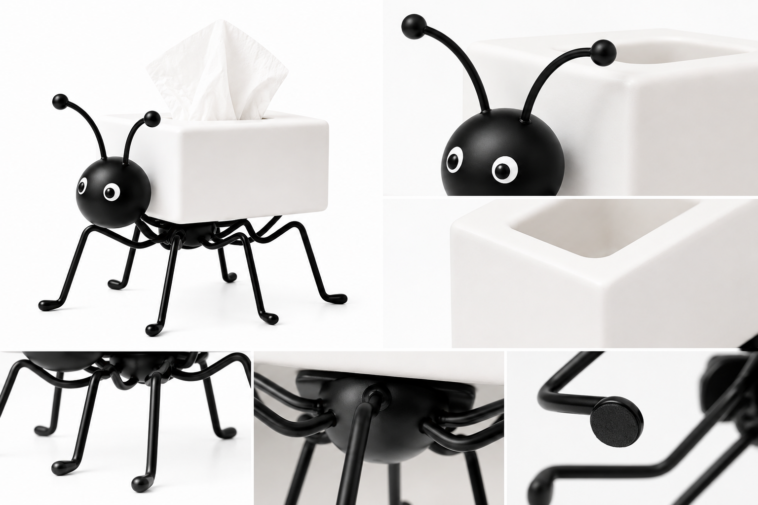 Ant Shaped Tissue Box Holder, Freestanding Decorative Tissue Holder