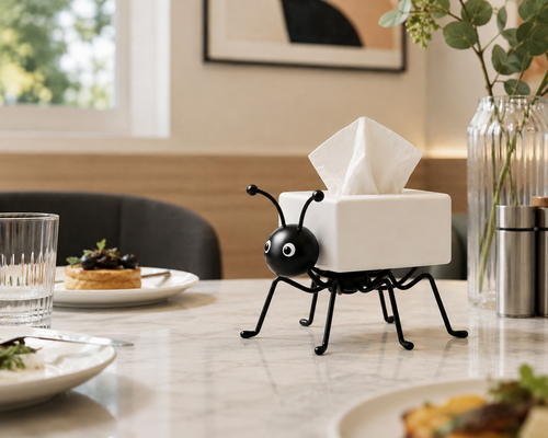 Ant Shaped Tissue Box Holder, Freestanding Decorative Tissue Holder