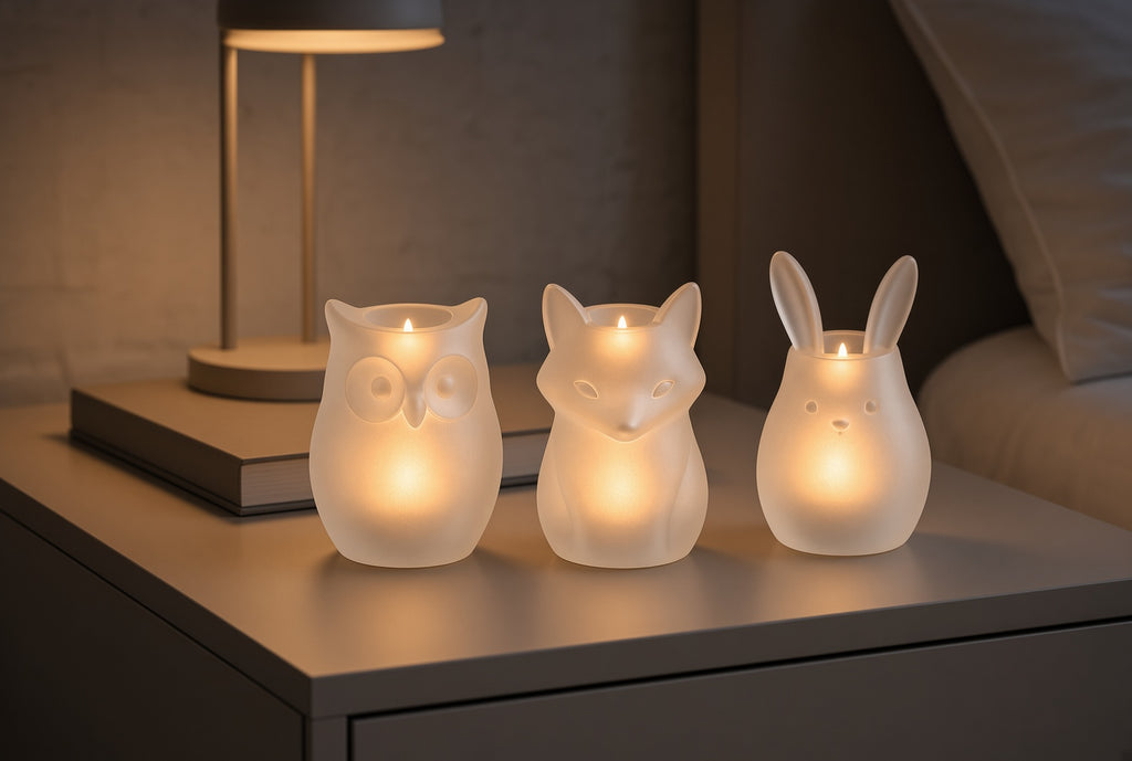 Set of 3 Animal Tealight Candle Holders