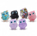 Set of 6 Owl Figurines, Colorful Owl Decor